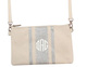Personalized Canvas Crossbody With Silver Stripes Image 2 of 3